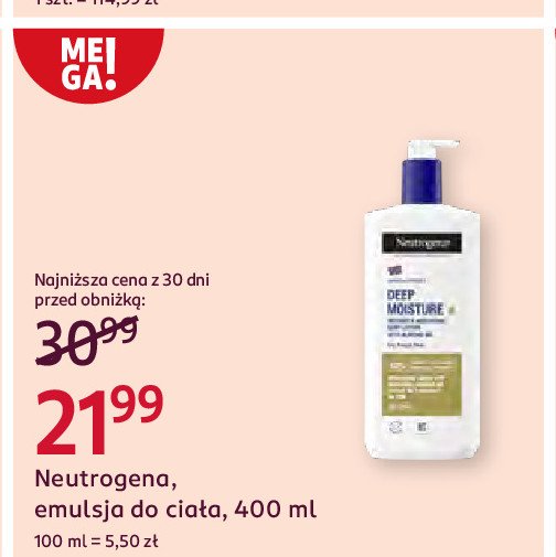 Emulsja do ciała głęboko nawilżająca Neutrogena formuła norweska promocja