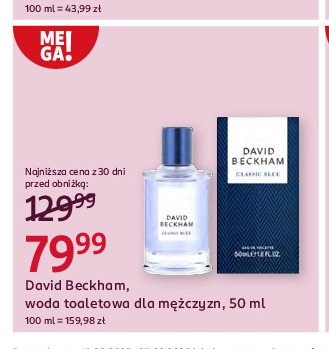 Woda toaletowa David beckham classic blue promocja w Rossmann