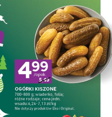 Ogórki kiszone promocja w Stokrotka