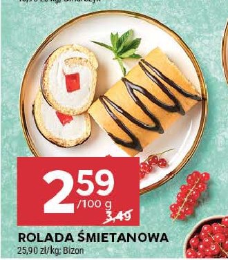 Rolada śmietankowa Bizon promocja