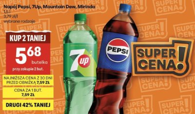Napój 7Up promocja w Delikatesy Centrum