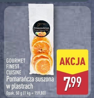 Pomarańcza suszona w plastrach promocja w Aldi