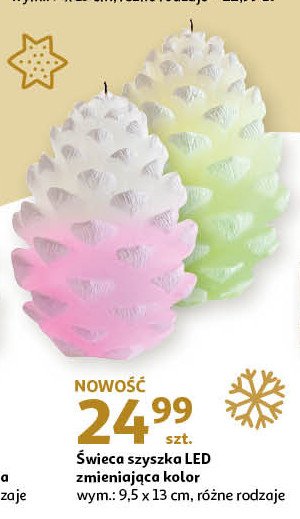 艢wieca szyszka led zmieniaj膮ca kolor promocja