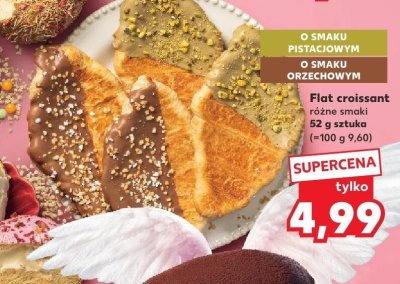 Flat croissant różne smaki promocja w Kaufland