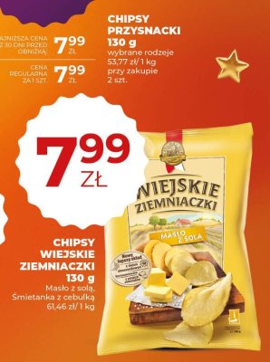 Chipsy Wiejskie Ziemniaczki 130 g promocja w Duży Ben