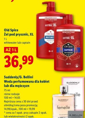 Woda perfumowana dla kobiet lub dla mężczyzn Suddenly/G. Bellini promocja w Lidl
