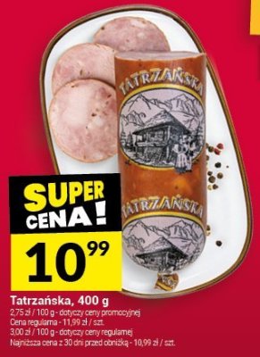 Tatrzańska, 400 g promocja w Twój Market