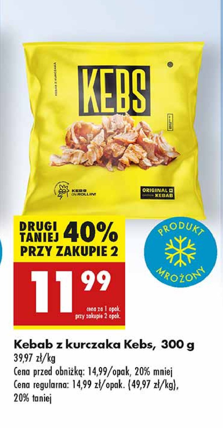 Kebab z kurczaka Kebs promocja