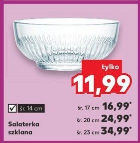 Salaterka szklana 20 cm promocja