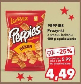 Chrupki bekonowe Lorenz Peppies promocja w Kaufland