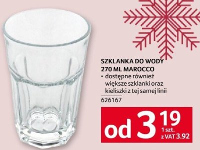 Szklanka do wody 270 ml MAROCCO promocja w Selgros