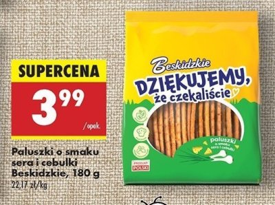 Paluszki z serem i cebulą Aksam beskidzkie promocja