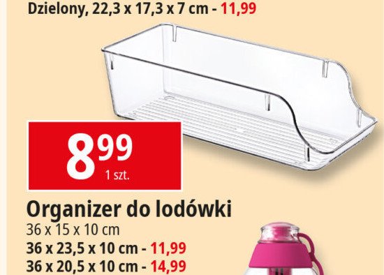 Organizer do lodówki 36 x 15 x 10 cm promocja w Castorama