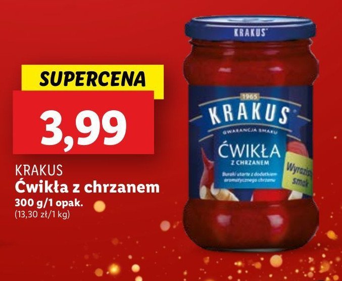 Ćwikła z chrzanem Krakus maspex promocja