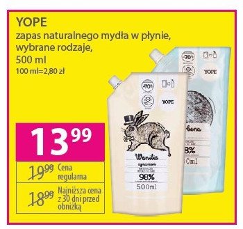 Mydło w płynie wanilia i cynamon - zapas Yope promocja