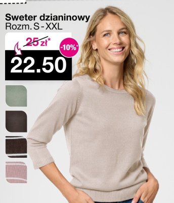 Sweter dzianinowy promocja w Woolworth