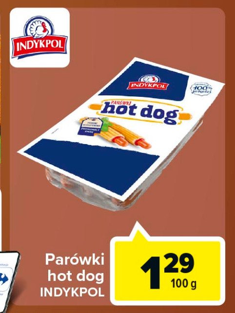 Parówki hot dog Indykpol promocja