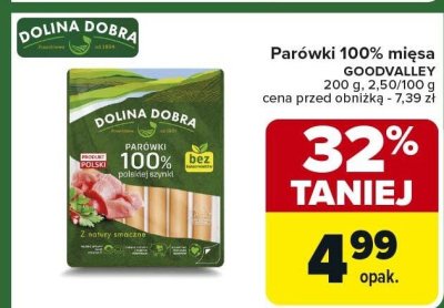 Parówki 100% mięsa promocja w Carrefour Market