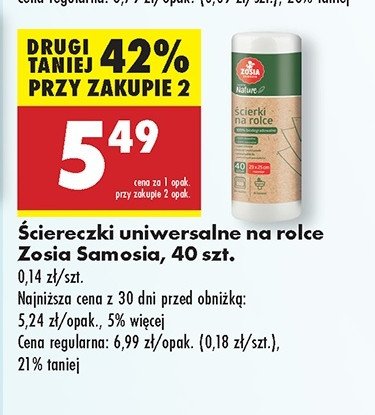 Ściereczki na rolce Zosia samosia promocja