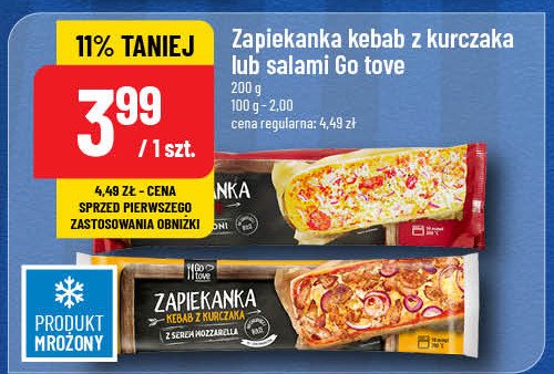 Zapiekanka kebab z kurczaka Gotove promocja