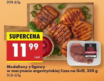 Medaliony z ligawy wieprzowej w marynacie argentyńskiej Czas na grill promocja