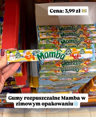 Gumy rozpuszczalne w zimowym opakowaniu promocja w Intermarche