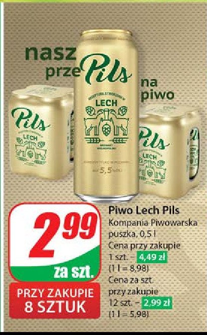 Piwo Lech pils promocja