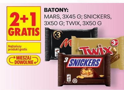 Batony, 3x45g promocja w Biedronka