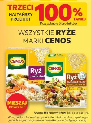 Wszystkie ryże marki Cenos TRZECI -100% promocja w Kaufland