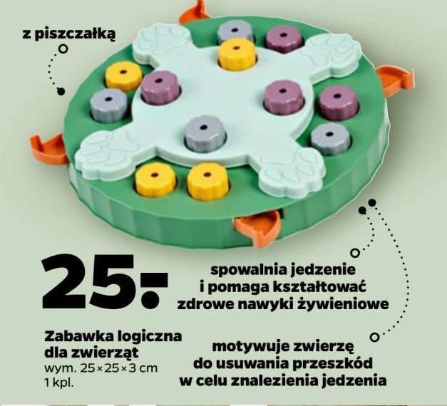 Zabawki logiczne dla zwierząt 25 x 25 x 3 cm promocja