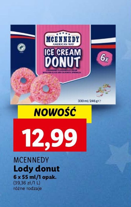 Lody donut Mcennedy promocja