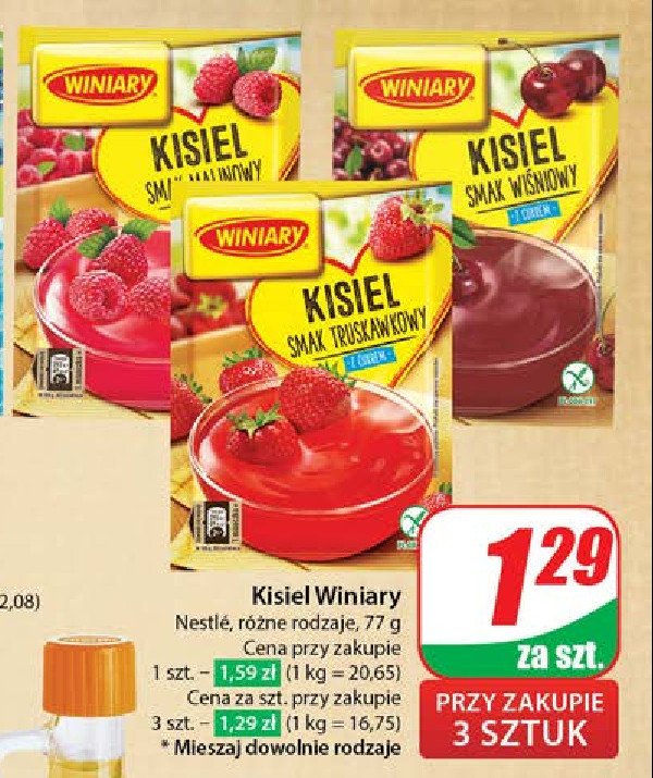 Kisiel wiśniowy Winiary kisiel promocja w Dino