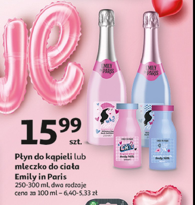 Płyn do kąpieli Emily in paris by essence promocja w Auchan