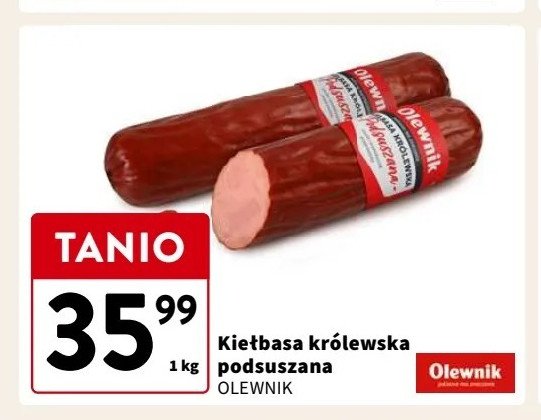 Kiełbasa królewska podsuszana Olewnik promocja