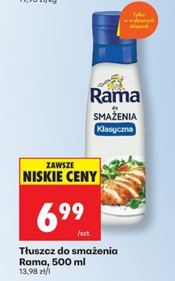 Tłuszcz do smażenia Rama, 500 ml promocja w Biedronka