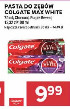 Pasta do zębów purple reveal Colgate max white promocja