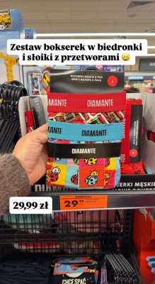 Bokserki męskie Diamante 2-pak promocja w Biedronka
