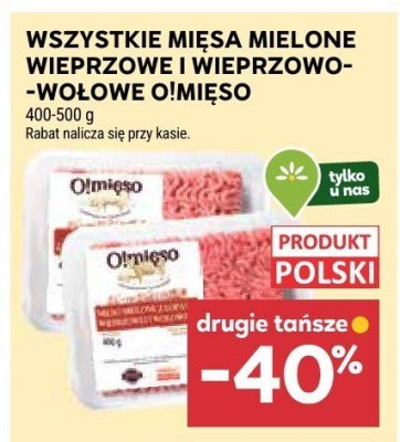 Mięso mielone wieprzowe i wieprzowo-wołowe Olmięso promocja w Stokrotka