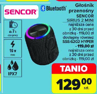 Głośnik sirius 2 mini Sencor promocja