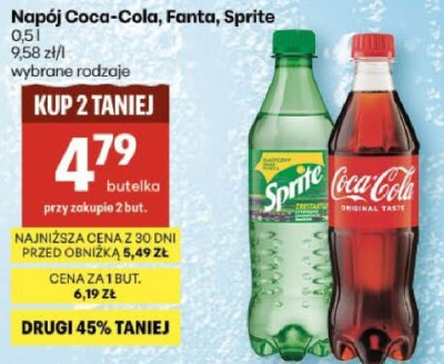 Napój Coca-Cola, Fanta, Sprite promocja w Delikatesy Centrum