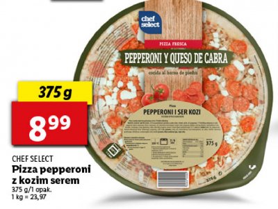 Pizza pepperoni z kozim serem Chef select promocja