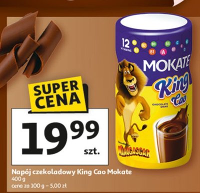 Napój czekoladowy King Cao Mokate promocja w Auchan