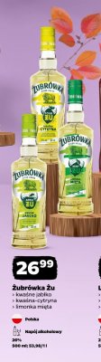 Napój alkoholowy Żubrówka Żu kwaśne jabłko promocja