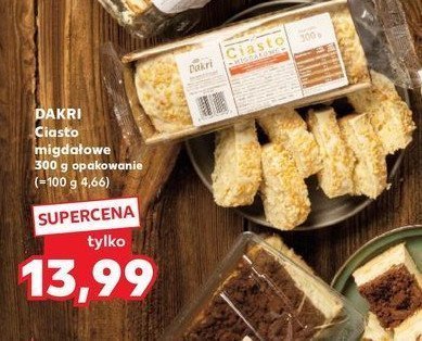 Ciasto migdałowe Dakri promocja w Kaufland