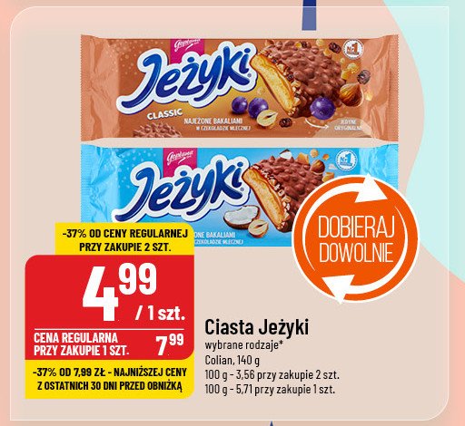 Ciastka kokos Jeżyki promocja w POLOmarket