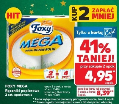 Ręcznik papierowy Mega 2 szt. promocja w Kaufland