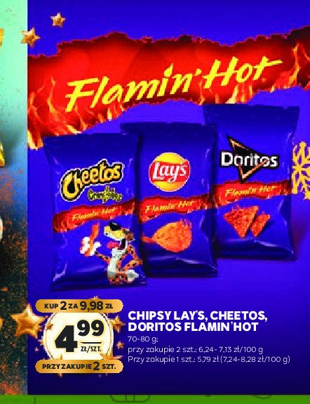 Chrupki flamin hot crunchy Cheetos promocja