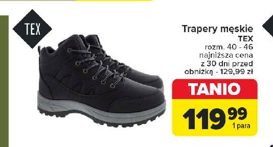 Trapery damskie 40-46 Tex promocja w Carrefour