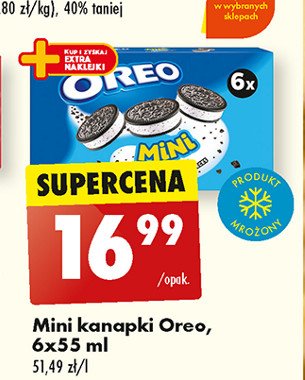 Lody mini kanapki Oreo ice cream promocja w Biedronka