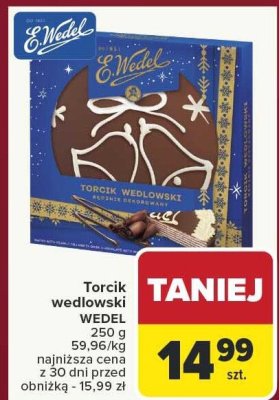 Torcik wedlowski WEDEL promocja w Carrefour